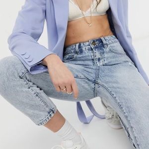 Cotton On High Rise Mom Jean in Avalon Blue